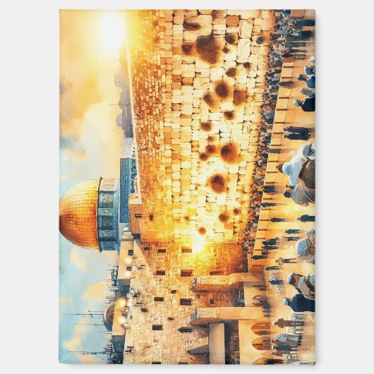 Westerne muur Jeruzalem Magneet (Voorkant)