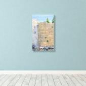 Westerne Muur KOTEL Jeruzalem Oude Stad Israel Canvas Afdruk (Insitu (Houten vloer))