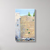 Westerne Muur KOTEL Jeruzalem Oude Stad Israel Canvas Afdruk (Voorkant)