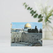 Westerne muur met Dome de Rock, Jerusalem, Isr Briefkaart (Staand voorkant)