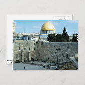 Westerne muur met Dome de Rock, Jerusalem, Isr Briefkaart (Voorkant / Achterkant)