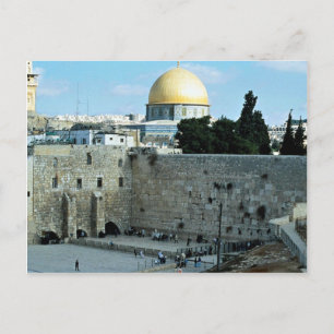 Westerne muur met Dome de Rock, Jerusalem, Isr Briefkaart