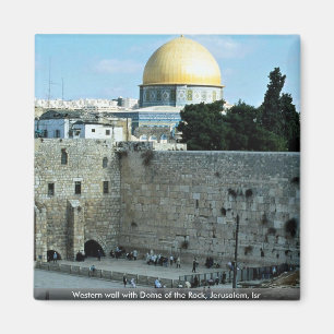 Westerne muur met Dome de Rock, Jerusalem, Isr Magneet