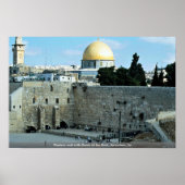 Westerne muur met Dome de Rock, Jerusalem, Isr Poster (Voorkant)