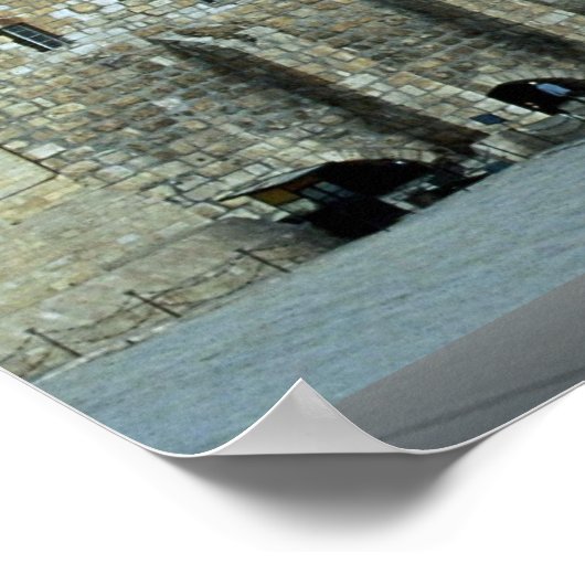 Westerne muur met Dome de Rock, Jerusalem, Isr Poster (Hoek)