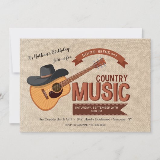 Westerne muziek kaart (Voorkant)