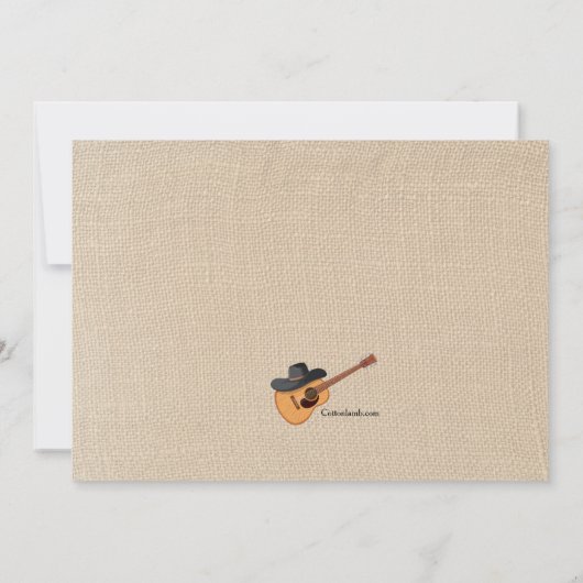 Westerne muziek kaart (Achterkant)