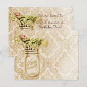 westerne natuurbloem kaart (Voorkant / Achterkant)