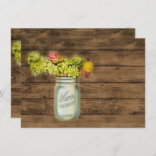 westerne natuurbloem kaart (Voorkant / Achterkant)