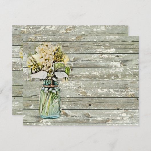 westerne natuurbloem kaart (Voorkant / Achterkant)