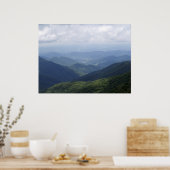 Westerne NC-bergen Poster (Keuken)