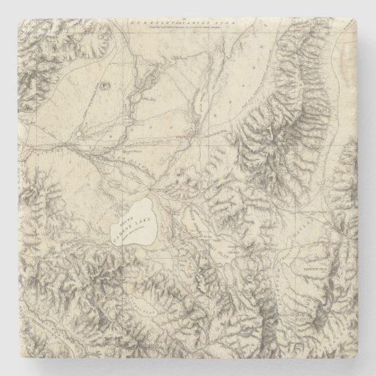 Westerne Nevada Stenen Onderzetter (Voorkant)