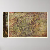 Westerne North CarolinaPanoramic Map Poster (Voorkant)