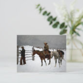 Westerne nostalgie briefkaart (Staand voorkant)