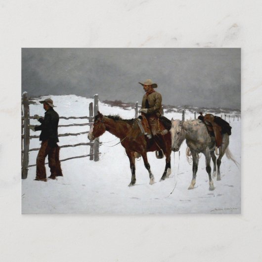 Westerne nostalgie briefkaart (Voorkant)