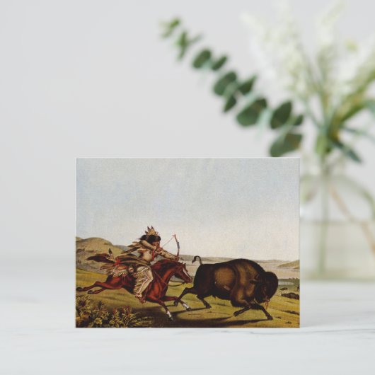 Westerne nostalgie briefkaart (Staand voorkant)