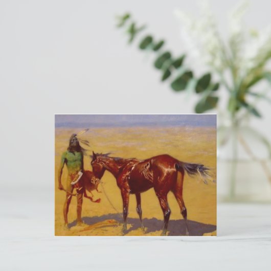 Westerne nostalgie briefkaart (Staand voorkant)