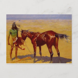 Westerne nostalgie briefkaart