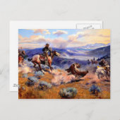 Westerne nostalgie briefkaart (Voorkant / Achterkant)