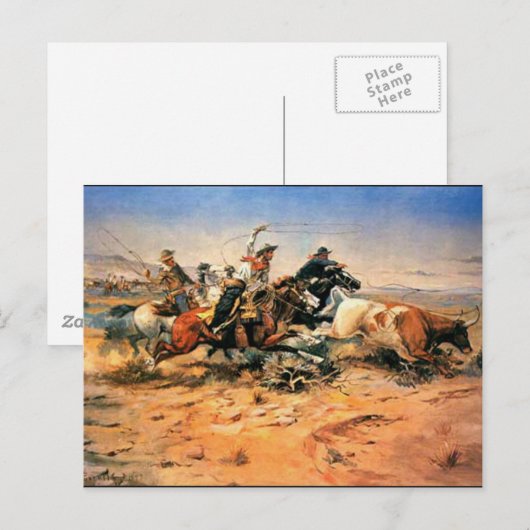 Westerne Nostalgie Briefkaart (Voorkant / Achterkant)