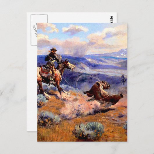 Westerne nostalgie briefkaart (Voorkant / Achterkant)