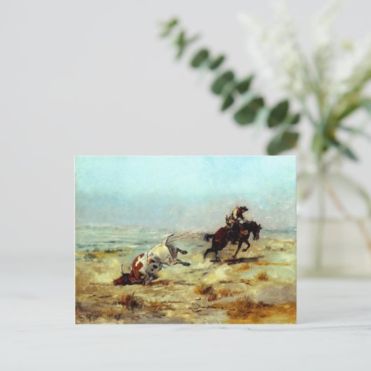 Westerne nostalgie briefkaart (Staand voorkant)