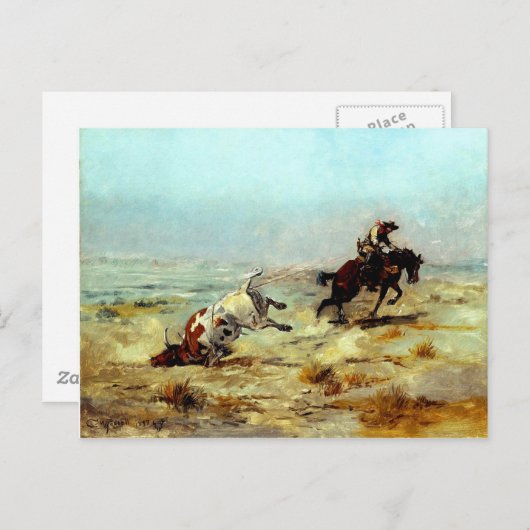 Westerne nostalgie briefkaart (Voorkant / Achterkant)