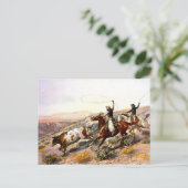 Westerne nostalgie briefkaart (Staand voorkant)