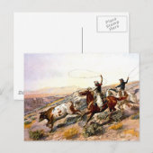 Westerne nostalgie briefkaart (Voorkant / Achterkant)