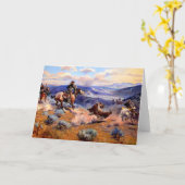 Westerne nostalgie kaart (Gele Bloem)