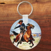 Westerne nostalgie sleutelhanger (Voorkant)