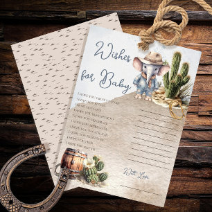 Westerne Olifant Cowboy Douche Wensen voor Baby