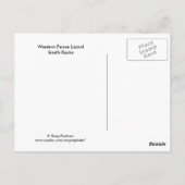 Westerne omheining hazard briefkaart (Achterkant)