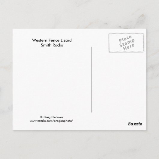 Westerne omheining hazard briefkaart (Achterkant)