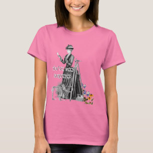 Westerne ONDERZOEK VAN VROUWENLAND T-Shi T-shirt