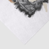 Westerne ontkoppeling van Barrel Racing Cowgirl Tissuepapier (Detail)