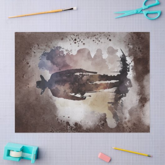 Westerne ontkoppeling van cowboyWaterverf Tissuepapier (Craft)