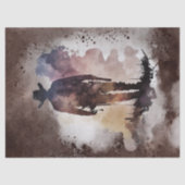 Westerne ontkoppeling van cowboyWaterverf Tissuepapier (Voorkant)