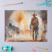 Westerne ontkoppeling van cowboyWaterverf Tissuepapier (Craft)