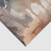 Westerne ontkoppeling van cowboyWaterverf Tissuepapier (Detail)