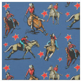 Westerne ontwerpstructuur voor Rodeo Cowmememeisje Stof (Close Up)