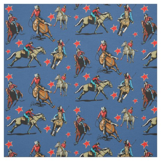 Westerne ontwerpstructuur voor Rodeo Cowmememeisje Stof (Swatch)
