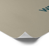 Westerne Osprey-migratiekaart – minimalistische Vi Poster (Hoek)