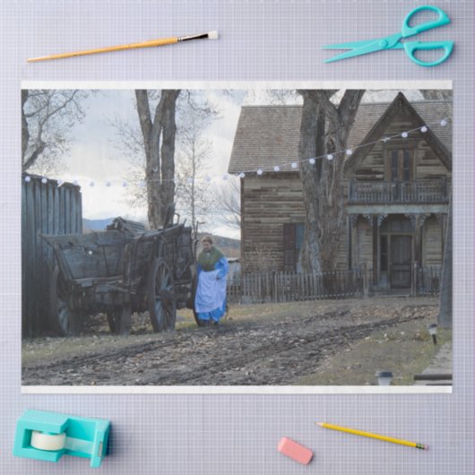 Westerne oude tijd tissuepapier (Craft)