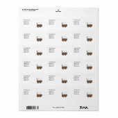 Westerne overdekte wagon - MED retouradres Etiket (Full Sheet)