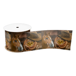 Westerne paard Cowboy Pet Lasso  Satijnen Lint
