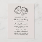 Westerne Paard Rustiek Elegante Country Bacheloret Uitnodiging Briefkaart (Voorkant)