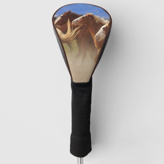 Westerne paarden golfheadcover (Voorkant)