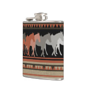 Westerne paarden silhouetten heupfles (Links)