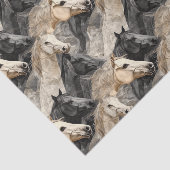 Westerne paarden tissuepapier (Detail)